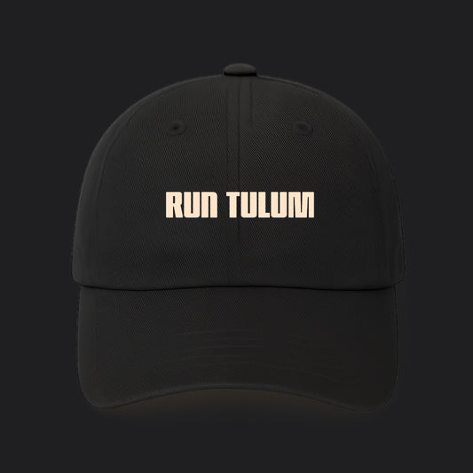 Run Tulum Black Dad Hat